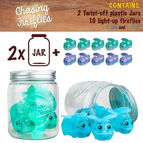 Toysmith Chasing Fireflies Kids Game - The Game of Shine & Seek - Interactive Games for Kids - Indoor & Outdoor Game - for Ages 3+, Blue,Green thumbnail 3