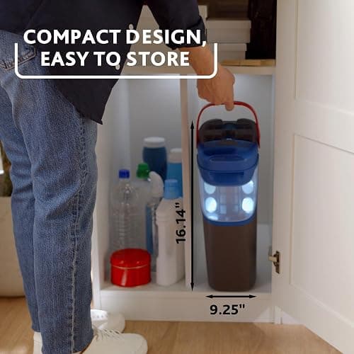 O-Cedar H2prO Flat Mop System | Quick Cleaning Tool | Clean with Water | Machine Washable Reusable Microfiber Mop Pad | Safe on Wood Floors, Vinyl, Tile, Baseboards, Walls thumbnail 3