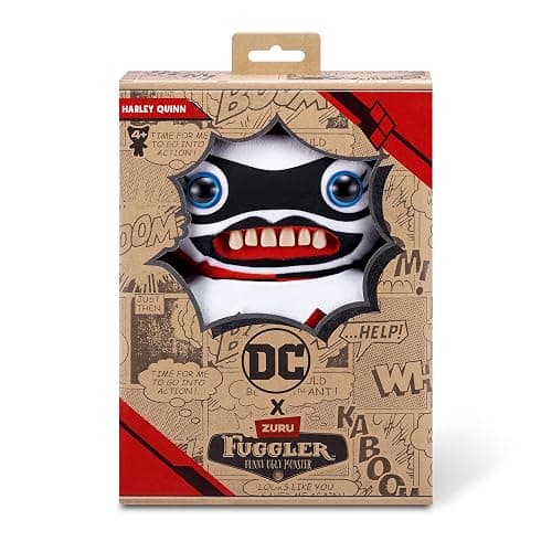 Fuggler x DC by ZURU Funny Ugly Monster, Plush, Collectible, Toy (Harley Quinn) thumbnail 3