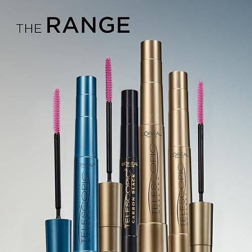 L'Oreal Paris Makeup Original Telescopic Lengthening Mascara, Waterproof Black - Waterproof Black - 0.24 Fl Oz (Pack of 1) thumbnail 8