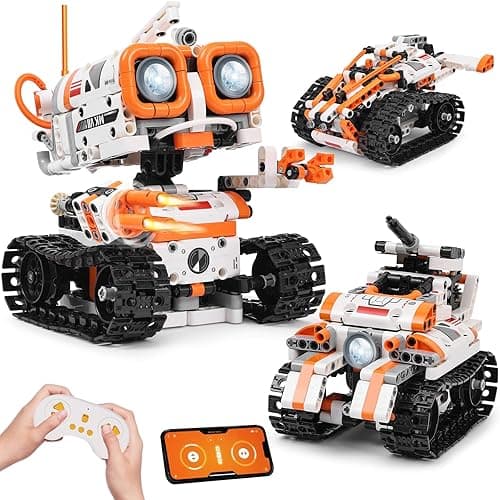 Kyanio STEM Robotics Kits for Kids Ages 8-12 8-14 Year Old, 3 in 1 Remote/APP Control & Programming Robot Building Set, Toy Coding Science Projects, Birthday Gift Ideas for 8 9 10 11 12+ Boys & Girls - Image 1