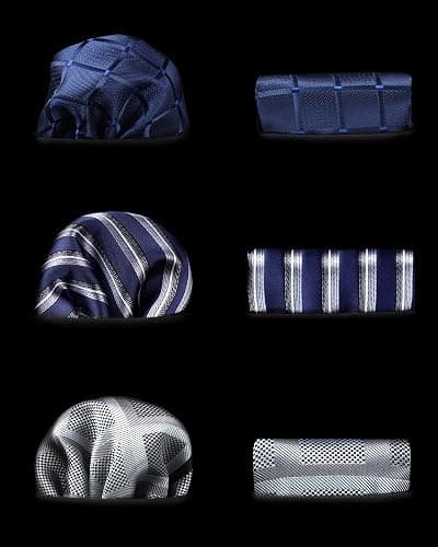 HISDERN Mens Ties and Pocket Square Set Business Elegant Ties for Men Classic Lot 3 Pcs Wedding Party Neckties & Handkerchief thumbnail 6