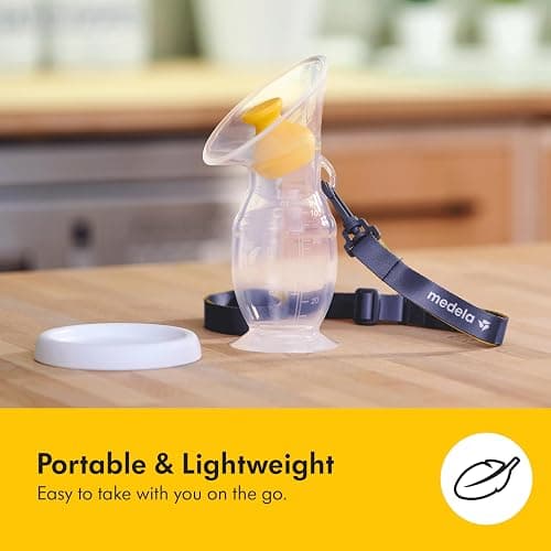 Medela Perfect Pair Bundle with Medela Harmony Manual Breast Pump & Silicone Breast Milk Collector, Lightweight and Discreet, Made Without BPA thumbnail 5