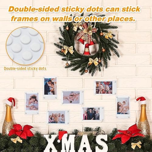 SUNEZLGO 15 Pack Acrylic Fridge Magnetic Frame for Polaroid, 2.36x3.54 In Mini Picture Frames for Fujifilm Instax Mini, Double Sided Photo Refrigerator Magnet Picture Frame Clear Picture Display Frame thumbnail 4