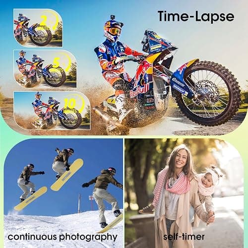 4K Digital Camera for Photography, 64MP Vlogging Camera for YouTube with 180° Flip Screen and Macro Function, 16X Zoom UHD Autofocus Video Camara with 32GB SD Card for Kids Teens Boys Girls thumbnail 5