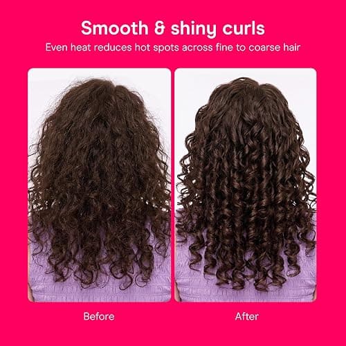Conair Curling Iron​, Fine to Thick Hair, 1-in. Barrel, Black/Silver | Hair curler with multi-layer technology for tight curls and loose waves, 25 heat settings up to 400°F, and 60-second heat-up thumbnail 3