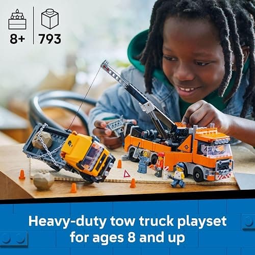 LEGO City Heavy-Duty Recovery Tow Truck with Crane Building Toy - Dump & Tow Truck Toys for Boys & Girls, Ages 8+ - Pretend Play Set for Kids - Gift Idea for Birthdays & Holidays - 60467 thumbnail 2