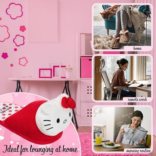 Hello Kitty Sanrio 3D Slippers for Girls, Teens, and Women, Anti-Slip Sole, Indoor House Shoes, Kawaii Cozy Gifts for Her thumbnail 5