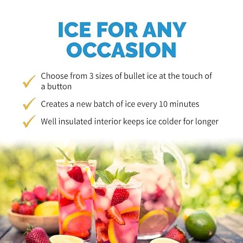 NewAir Counter Top Ice Maker Machine (Black), Compact Automatic Ice Maker, Cubes Ready in 6 Minutes, 28 Pounds in 24 Hours - Perfect for Home/Kitchen/Office/Bar thumbnail 5