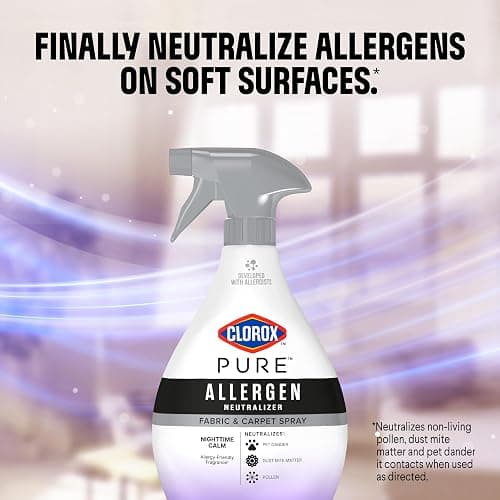 Clorox PURE Allergen Neutralizer Fabric and Carpet Spray, Nighttime Calm, 26 Fluid Ounces thumbnail 4