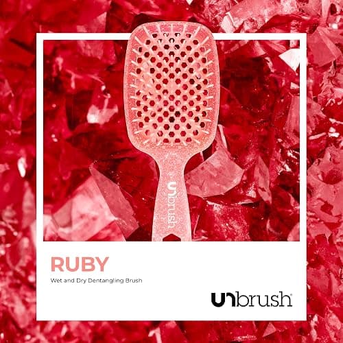 FHI Heat UNbrush Detangling Brush for Pain-Free Brushing on All Wet or Dry Hair Types — Durable DuoFlex Anti-Static Bristles, Lightweight Handle, Vented Hair Brush thumbnail 7