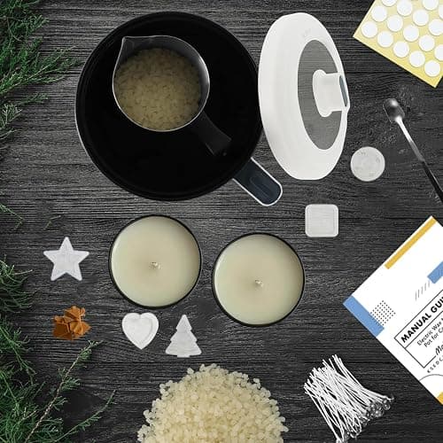 VUSIBA Candle Making Kit with Wax Melter,Soy Wax for Candle Making, DIY Scented Candle Kit for Adult Beginner,Make Your Own Candles thumbnail 5