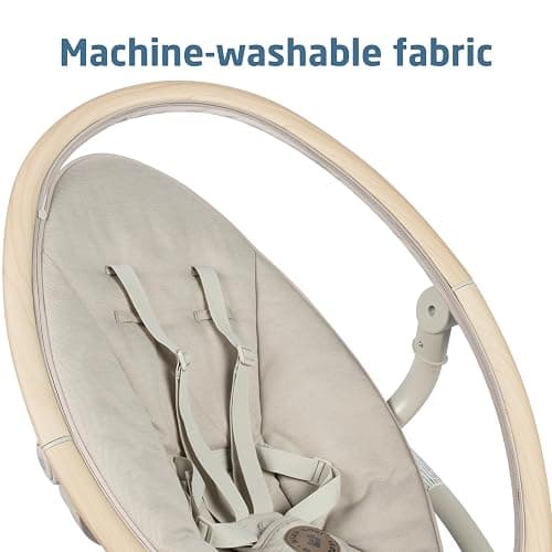 Maxi-Cosi Cassia Baby Swings for Infants: Smart Portable Baby Swing with Music, Lightweight & Foldable Baby Swing, 360 Rotation Infant Swing, Classic Oat - Classic Oat - Baby Seat thumbnail 7