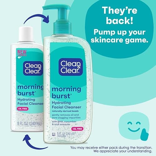 clean & clear - dual morning/night facial cleanser  thumbnail 4