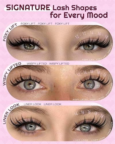 OKAYLOVE Manga Lash Clusters, LIRA 12mm Natural Anime Eyelash Clusters with Spikes, 80pcs CC Curl Fairy Individual Lashes Clear Band Wispy Cluster Eyelashes Extensions for Party, Cosplay thumbnail 4