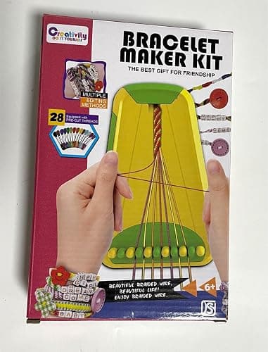 Arts and Crafts for Kids Ages 8-12,Friendship Bracelet Making Kit for Girl,Kids Jewelry Making Kit with 28 Pre-Cut Threads,Christmas Birthday Gifts for Ages 6 7 8 9 10 11 12 Year Old (Cyan) thumbnail 8