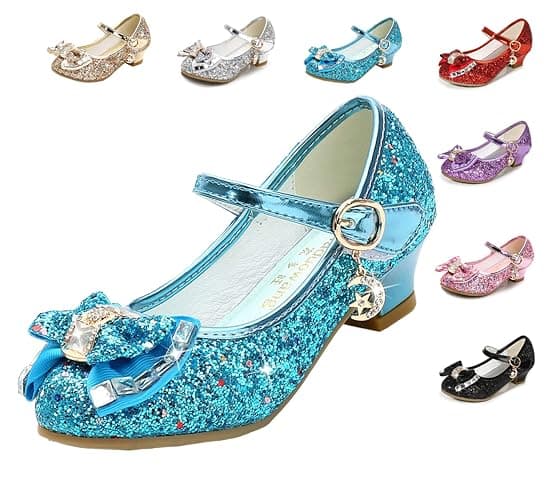 Cadidi Dinos Girls Dress Shoes Wedding Party Heel Mary Jane Princess Flower Shoes (Toddler/Little Kid/Big Kid) thumbnail 6