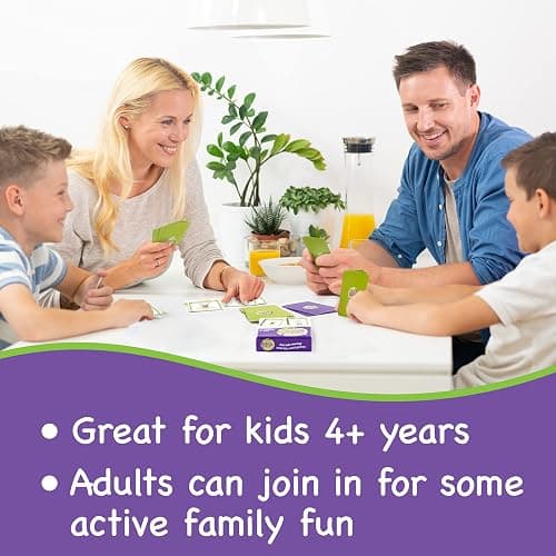 Covelico Exercise Cards for Kids, Play PE Games with 20 Exercises, 52 Cards | PE Teacher Must Haves, Solo or Group Play, Indoor Classroom Recess Games, Home School Therapy, Snap Memory Go Fish, Ages 4+ thumbnail 7