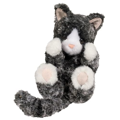 Douglas Lil' Baby Black & White Kitten Plush Stuffed Animal | 6-Inch Long - Image 1