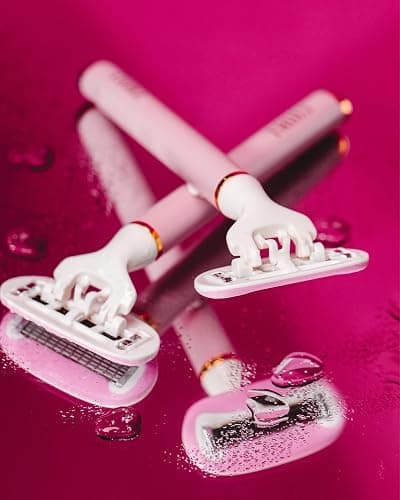 Truly Life Shaver Razor | Best Razor for Sensitive Skin | 5 Blades with Aloe & Shea Butter Infused Gel Bars | Pivoting Head & Flex-Grip Handle for Smooth, Irritation-Free Shave thumbnail 5