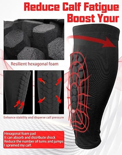 Ski Guards, 2025 New Shin Guards with Honeycomb Pads, Long Breathable Elastic Shin Pads thumbnail 3