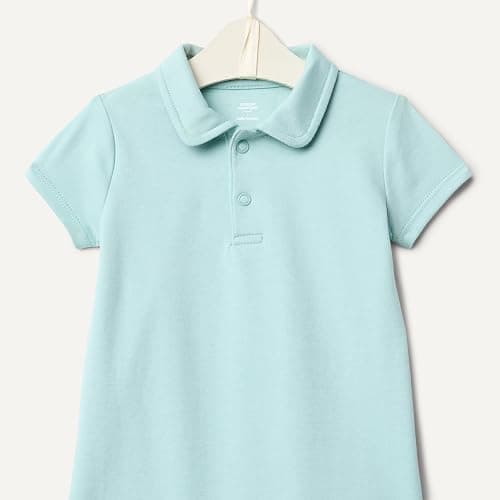 Amazon Essentials x Sofia Grainge Baby Boys' Short Sleeve Cotton Romper with Snap Closure, Breathable, Pack of 2 thumbnail 5