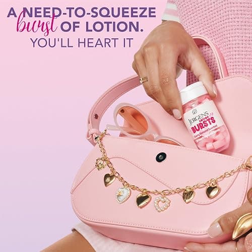 Jergens Cherry Almond Lotion Bursts, Squishy Heart-Shaped Moisturizer Bursts, Lotion Gifts for Teens, 38 Ct thumbnail 5