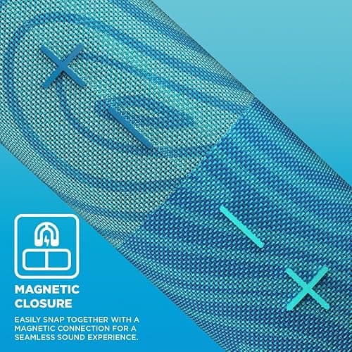 Stromberg - Twin 2-in-1 Mini Portable Bluetooth Speaker, 10W Power (5W per Speaker), 10-Hour Playtime, Sky Blue and Blue thumbnail 7