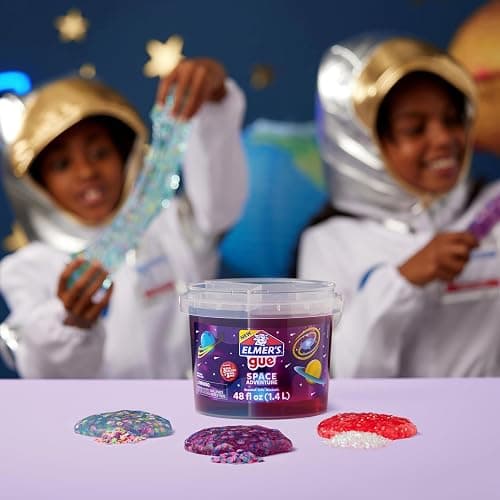 Elmer’s Gue Premade Slime, Space Adventure, 3lb. Bucket, Scented, Includes 3 Sets of Add-ins - Kids Activity, Creative Fun, Great for Sharing thumbnail 10