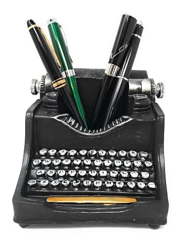 Retro/Shabby Chic/Vintage Typewriter Pencil Holder for Desk/Desk Organizer for Writer's Desk- Nostalgic Gift for Writers/Gift for Vintage Lovers/Gift for Typewriter Lovers - Image 1