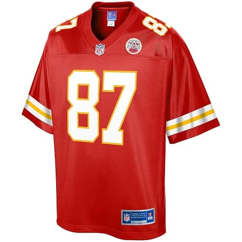 NFL PRO LINE Men's Travis Kelce Red Kansas City Chiefs Team Jersey thumbnail 2