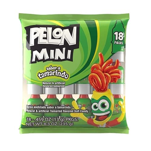 Pelon Pelo Rico Mini Tamarind Candy, 0.45 oz, 18 Count (Pack of 1) - Image 1