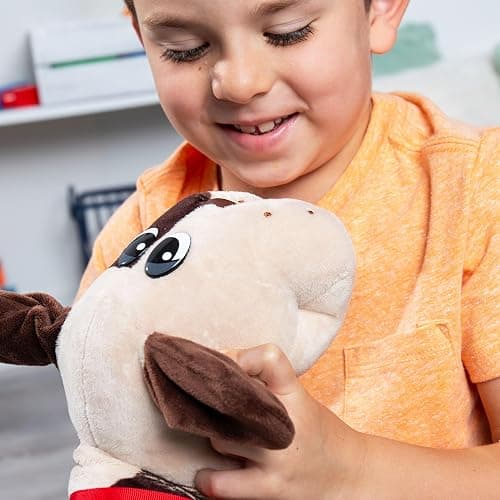 POUND PUPPIES Light Brown with Brown Short Ears Plush Toy thumbnail 2