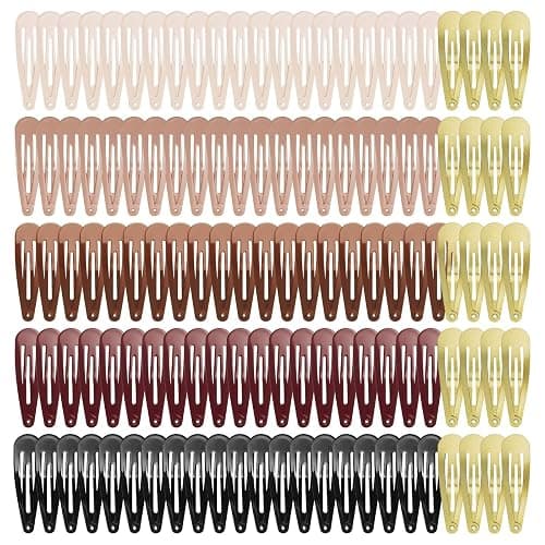 120 Pack 6 Color Snap Hair Clips | Non-Slip Snap Clips for Women & Girls | Durable Hairpins for Thick Hair, Updos, Braids & Buns | Secure Hold, Snag-Free Design - Image 1
