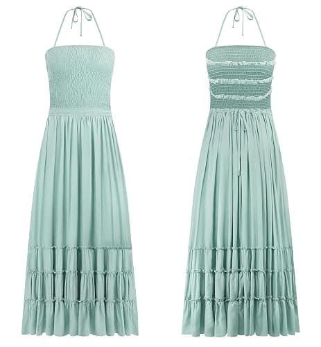 R.Vivimos Womens Summer Boho Sexy Backless Long Dresses thumbnail 5