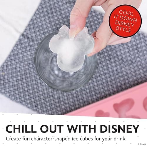Disney Minnie Mouse Silicone Ice Cube Tray – 2 Pack Ice Trays for Freezer with Fun Minnie Mouse Ice Molds – Flexible BPA-Free Silicone Molds for Ice, Chocolate, and More (Minnie (Pink)) thumbnail 3