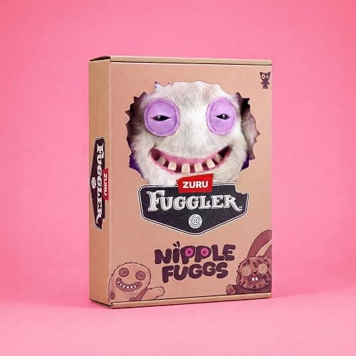 Fuggler Nipple Fuggs 9 Inch (Shameless Goof) by ZURU | Funny Ugly Monster with signature teeth, soft & huggable collectible plush, for fans & collectors, gift for tweens & teens thumbnail 4