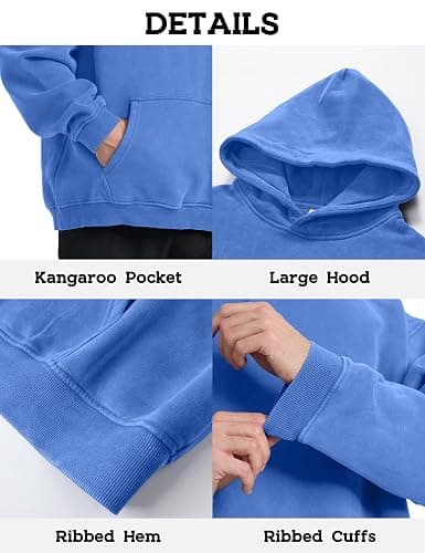 Hatant Oversized Hoodie Sweatshirts for Men Couples Heavyweight Hoodies Pullover Vintage Mens Acid Wash Sweaters Clothes 2025 thumbnail 5
