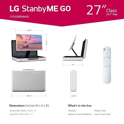 LG StandbyME Go 27" Full HD HDR Smart LED Portable Briefcase TV thumbnail 2