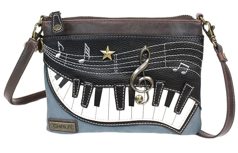 Chala Piano Mini Crossbody Handbag Music Lovers Piano Teachers Convertible Straps - Image 1