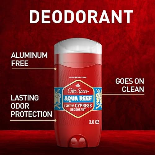 Old Spice Aluminum Free Deodorant for Men, 24/7 Odor Protection, 24/7 Freshness & Lasting Scent, Aqua Reef with Cypress Scent, 3.0 oz with Travel Size Swagger Body Wash (Pack of 4) thumbnail 2