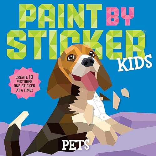 Paint by Sticker Kids (Official): Pets: Create 10 Pictures One Sticker at a Time! - Image 1