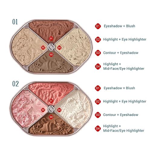 FLORASIS Constellation Floral Engraving Contour Makeup Palette (01 Constellation) thumbnail 6