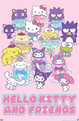 Hello Kitty and Friends: 24 Summer Fresh - Group Wall Poster, 34L" x 22.4W", Unframed Version - Image 1
