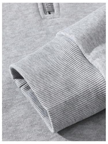SOLY HUX Men's Quarter Zip Hoodies Zip Up Hoodie Long Sleeve Drop Shoulder Sweatshirt Casual Pullover thumbnail 5