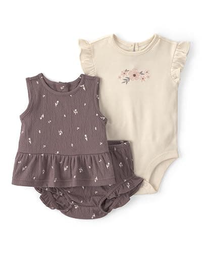 Carter's Baby Girls' 3-piece Diaper Cover Set - Image 1