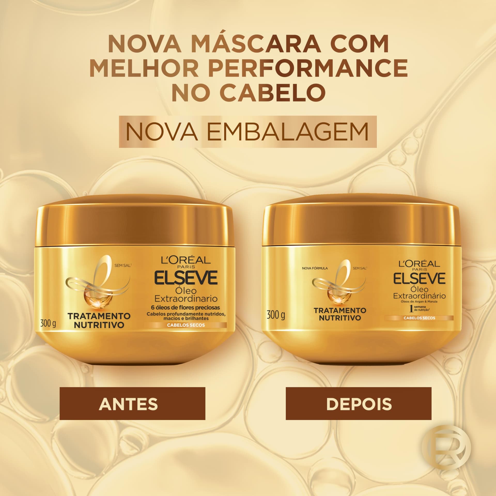 L'Oréal Paris Elseve Óleo Extraordinário Máscara Capilar, Nutrição Profunda e Brilho Excepcional, Enriquecida com Micro-Óleos, Reconstrói Fios Secos e Sem Vida, 300g thumbnail 7