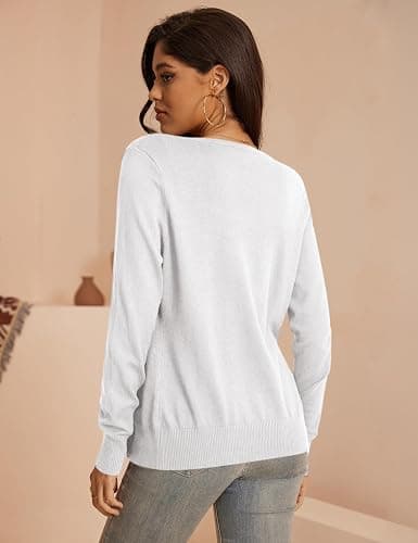 a.Jesdani Cardigan Sweaters for Women Fall Fashion Clothes 2026 | Soft Stretch Knit,Button Down,Long Sleeve Cardigan,Slim Flattering Fit,Mix Match Wardrobe thumbnail 3