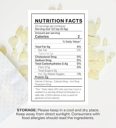 Cerez Pazari Natural Mastic Gum 0.71 oz (20g), Greek Chios Pure Resin, Sugarless Gum Made From Resin Of Mastiha Trees, Jaw Exerciser, Vegan, Non-GMO thumbnail 5
