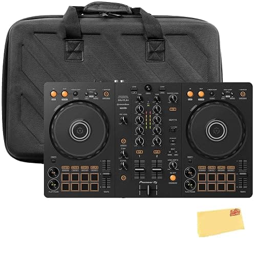 Pioneer DDJ-FLX4 2-Channel DJ Controller - Black Bundle with Case and Austin Bazaar Polishing Cloth - Image 1
